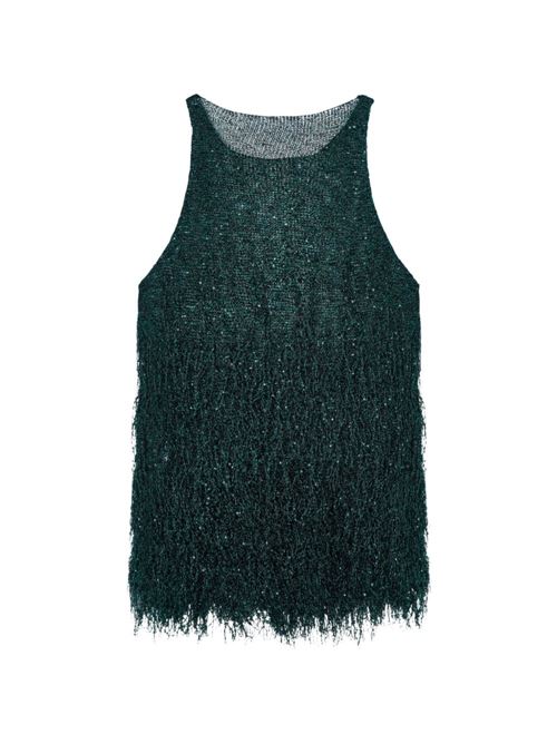 Top con frange GIORGIO ARMANI | GW003312AF25439F7009